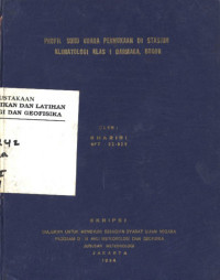 Image of Profil Suhu Udara Permukaan di Stasiun Klimatologi Klas I Darmaga Bogor