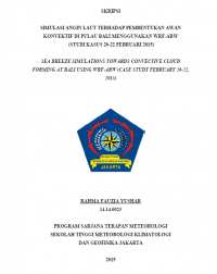 Image of JURNAL SIMULASI ANGIN LAUT TERHADAP PEMBENTUKAN AWAN KONVEKTIF DI PULAU BALI MENGGUNAKAN WRF-ARW
 (STUDI KASUS 20 FEBRUARI 2015)