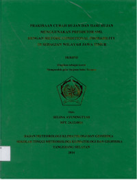 Image of PRAKIRAAN CURAH HUJAN DAN HARI HUJAN
MENGGUNAKAN PREDIKTOR SML
DENGAN METODE CONDITIONAL PROBABILITY
DI SEBAGIAN WILAYAH JAWA TIMUR
