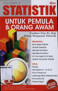 Image of STATISTIK UNTUK PEMULA DAN ORANG AWAM