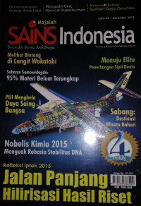 Image of Majalah Sains Indonesia Edisi 48 Desember 2015
