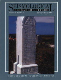 Image of Seismological Research Letters Volume 75 Number 1