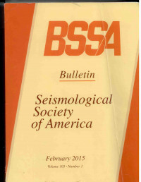 Image of Seismological Society of America Volume 105 Number 1