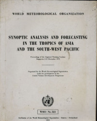 Image of Synoptic Analysis And Forecasting In The Tropics Of Asia And The South-West Pacific
