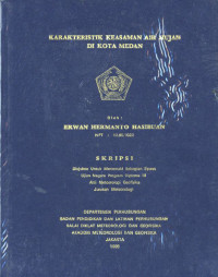 Image of arakteristik Keasaman Air Hujan di Kota Medan