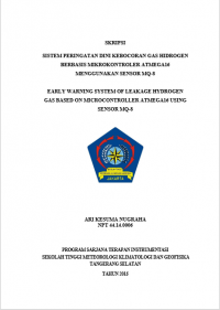 Image of JURNAL SISTEM PERINGATAN DINI KEBOCORAN GAS HIDROGEN BERBASIS MIKROKONTROLER ATMEGA16 MENGGUNAKAN SENSOR MQ-8