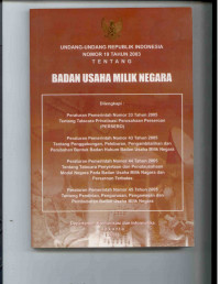 Image of UNDANG-UNDANG REPUBLIK INDONESIA NOMOR 19 TAHUN 2003 TENTANG BADAN USAHA MILIK NEGARA