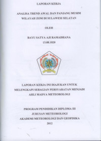 Image of ANALISA TREND AWAL DAN PANJANG MUSIDI SULAWESI SELATAN