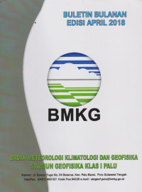 Image of BULETIN BULANAN STASIUN GEOFISIKA KELAS I PALU APRIL 2018