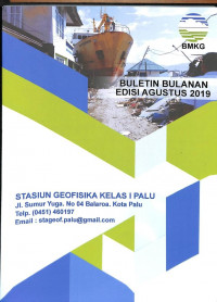 Image of Buletin Bulanan Edisi Agustus 2019 Stasiun Geofisika Kelas I Palu