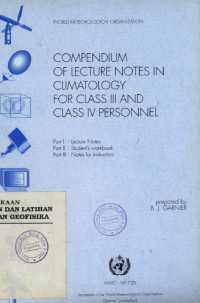 Image of compendium of lecture notes in climatology for class III and class IV personnel