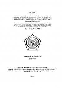 Image of Kajian Indeks Stabilitas Atmosfer Terkait Kejadian Thunderstorm Di Wilayah Manado (Studi Kasus 2014 - 2018)