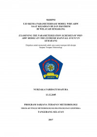 Image of UJI SKEMA PARAMETERISASI MODEL WRF-ARW  SAAT KEJADIAN HUJAN EKSTREM  DI WILAYAH SEMARANG