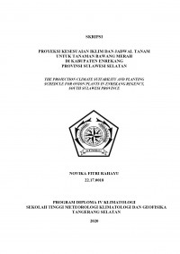 Image of Proyeksi Kesesuaian Iklim dan Jadwal Tanam untuk Tanaman Bawang Merah di Kabupaten Enrekang Provinsi Sulawesi Selatan