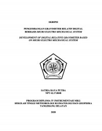 Image of Pengembangan Gravimeter Relatif Digital Berbasis Micro Electro Mechanical System