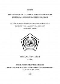 Image of Analisis Hubungan Kekeringan Meteorologis dan Kekeringan Agroklimatologis di Pulau Lombok
