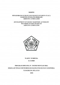 Image of PENGEMBANGAN RANCANG BANGUN STASIUN CUACA MARITIM OTOMATIS BERBASIS ARDUINO ATMEGA2560