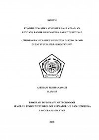 Image of KONDISI DINAMIKA ATMOSFER SAAT KEJADIAN BENCANA BANJIR DI SUMATERA BARAT TAHUN 2017