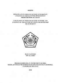 Image of PEMANFAATAN WIRELESS SENSOR NETWORK DAN INTERNET OF THINGS UNTUK PENGUKURAN MIKROTREMOR MULTISITE
