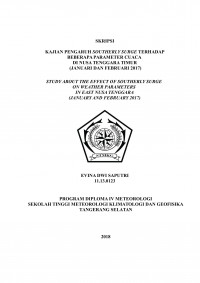 Image of KAJIAN PENGARUH SOUTHERLY SURGE TERHADAP BEBERAPA PARAMETER CUACA DI NUSA TENGGARA TIMUR (JANUARI DAN FEBRUARI 2017)