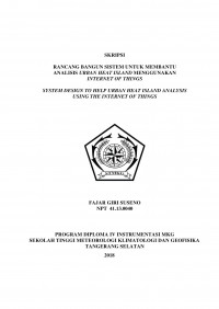 Image of RANCANG BANGUN SISTEM UNTUK MEMBANTU ANALISIS URBAN HEAT ISLAND MENGGUNAKAN INTERNET OF THINGS