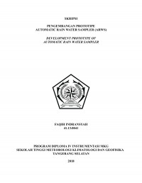 Image of PENGEMBANGAN PROTOTIPE AUTOMATIC RAIN WATER SAMPLER (ARWS)