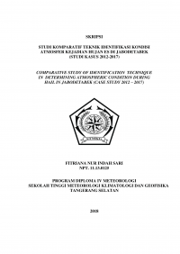 Image of STUDI KOMPARATIF TEKNIK IDENTIFIKASI KONDISI ATMOSFER KEJADIAN HUJAN ES DI JABODETABEK (STUDI KASUS 2012-2017)