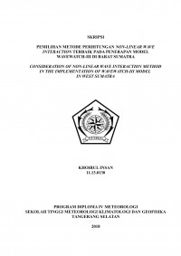 Image of PEMILIHAN METODE PERHITUNGAN NON-LINEAR WAVE INTERACTION TERBAIK PADA PENERAPAN MODEL WAVEWATCH-III DI BARAT SUMATRA