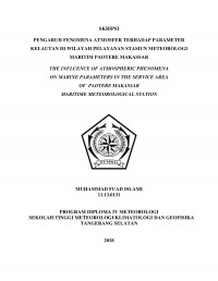 Image of PENGARUH FENOMENA ATMOSFER TERHADAP PARAMETER KELAUTAN DI WILAYAH PELAYANAN STASIUN METEOROLOGI MARITIM PAOTERE MAKASSAR