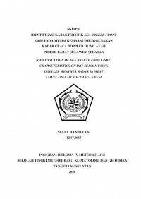 Image of Identifikasi Karakteristik Sea Breeze Front (SBF) Pada Musim Kemarau Menggunakan Radar Cuaca Doppler di Wilayah Pesisir Barat Sulawesi Selatan