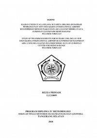 Image of KAJIAN UNSUR CUACA SELAMA 30 TAHUN (1981-2011) DI DAERAH PEMBANGUNAN NEW YOGYAKARTA INTERNATIONAL AIRPORT KULONPROGO MENGGUNAKAN DATA RE-ANALYSIS MODEL CUACA EUROPEAN CENTER FOR MEDIUM-RANGE WEATHER FORECAST