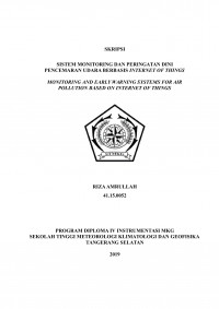 Image of SISTEM MONITORING DAN PERINGATAN DINI PENCEMARAN UDARA BERBASIS INTERNET OF THINGS