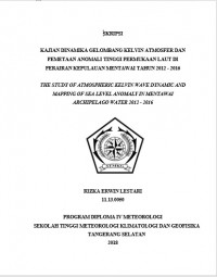 Image of KAJIAN DINAMIKA GELOMBANG KELVIN ATMOSFER DAN PEMETAAN ANOMALI TINGGI PERMUKAAN LAUT DI PERAIRAN KEPULAUAN MENTAWAI