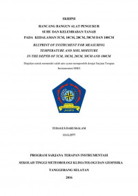 Image of RANCANG BANGUN ALAT PENGUKUR SUHU DAN KELEMBABAN TANAH PADA KEDALAMAN 5CM, 10CM, 20CM, 50CM DAN 100CM