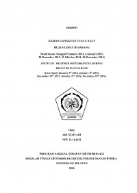 Image of KAJIAN GANGGUAN CUACA SAAT  
HUJAN LEBAT DI SABANG