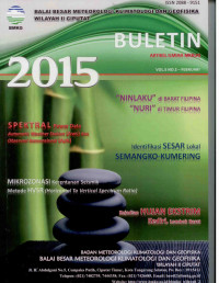 Image of Buletin Balai Besar Meteorologi Klimatologi dan Geofisika Wilayah II Ciputat Vol. 5 NO.2 - februari 2015