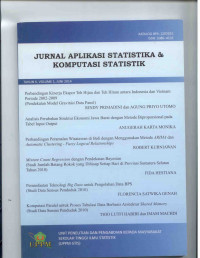Image of JURNAL APLIKASI STATISTIKA & KOMPUTASI STATISTIKA VOLUM.1 NOMOR 6 JUNI 2014