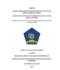 Image of JURNAL KAJIAN IMPLEMENTASI SISTEM MULTICAST DALAM SISTEM JARINGAN BMKG